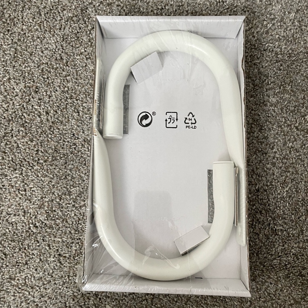 NIP Ikea Knolfly Pair White Curtain Tie Backs